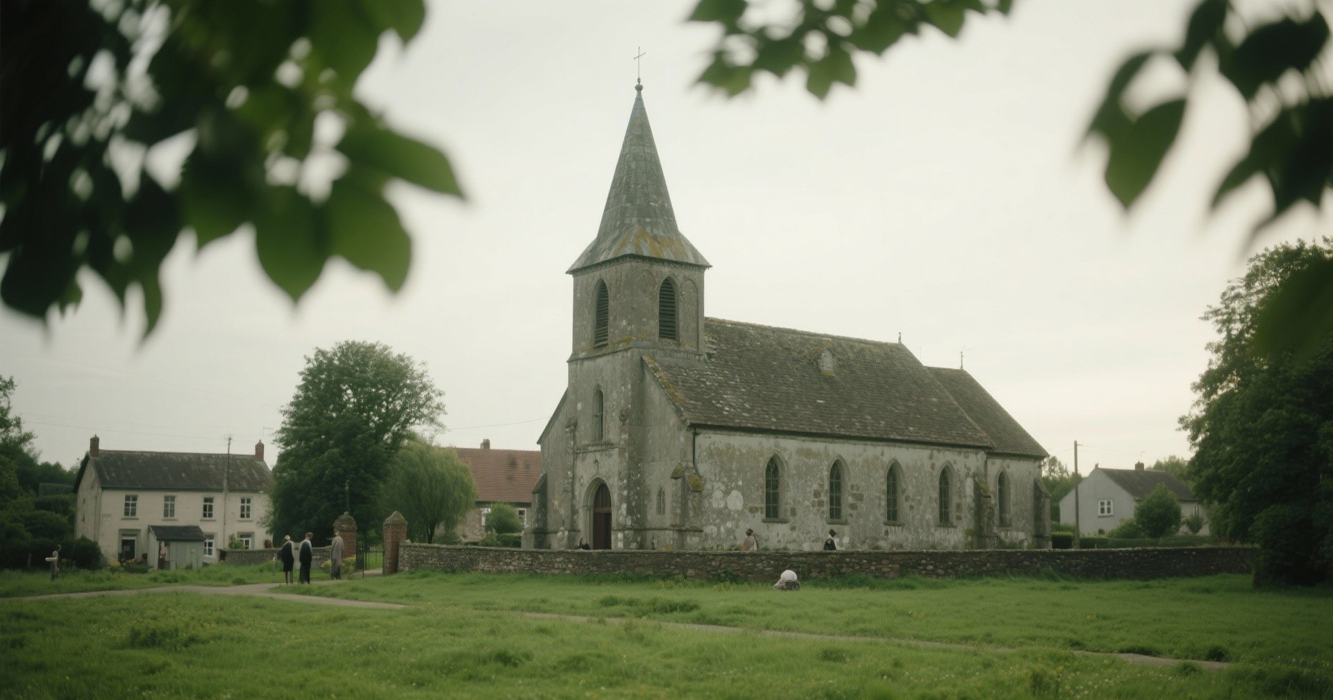 Historic local church and village green